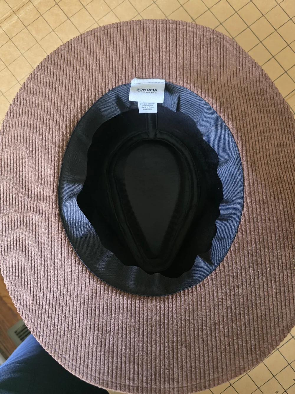 Sonoma Corduroy Wide-Brim Hat in Brown Boho Festival Fall Accessory